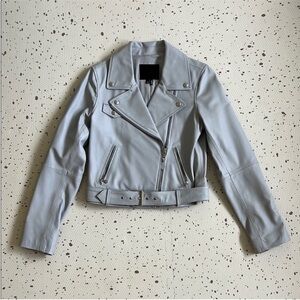 💘 PAIGE - (nwot) RYANNE GRAY LEATHER JACKET